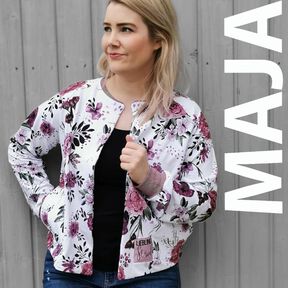 Raglan Blouson Maja Jacke Damen PDF Schnittmuster 34-50