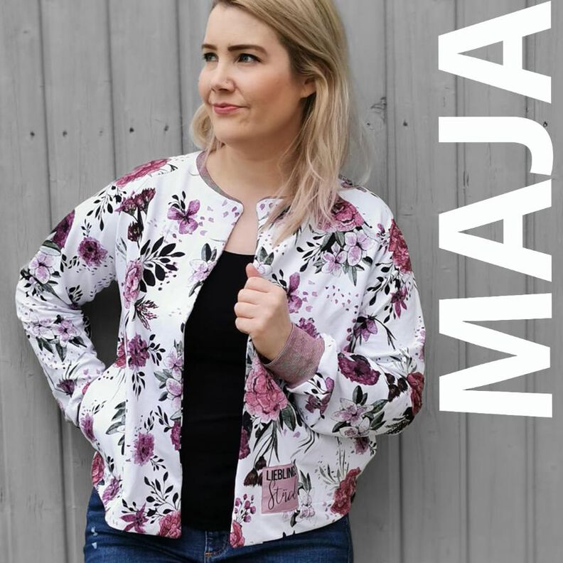 Raglan Blouson Maja Jacke Damen PDF Schnittmuster 34-50 image number 1