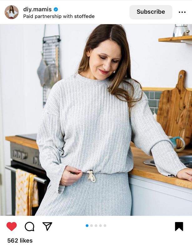 Oversize Sweater / Pullover mit Gummizug 34-56 image number 10