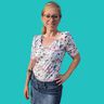 Puffärmel Shirt Kurz- & Langarm Damen TRENDI ♥ Gr. 34-56 thumbnail number 4