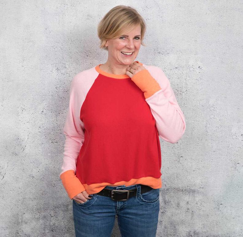 Oversize Sweater (34-60) PAPAYA Raglan Damen Schnittmuster image number 10
