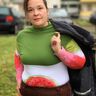 T-Shirt/ Kleid mit angeschnittenem Stehkragen, Gr. 32-60 thumbnail number 9