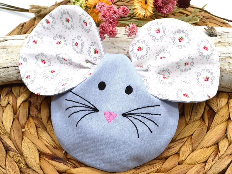 Nähanleitung Maus Beutel mit Stickdatei und Plott image number 2