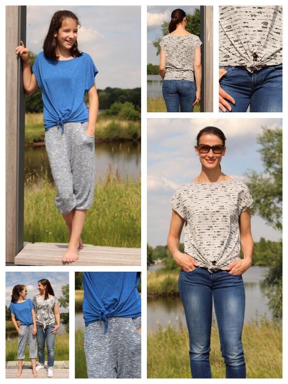 Knotenshirt "Sophia", Schnittmuster Gr. 158 - 46  image number 3