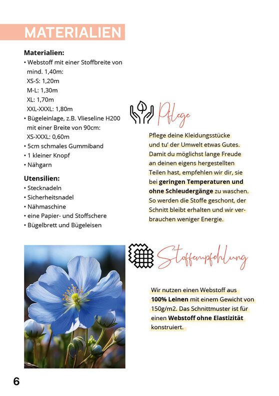 Leinenkleid Schnittmuster Damen XS-XXXL Minikleid image number 7