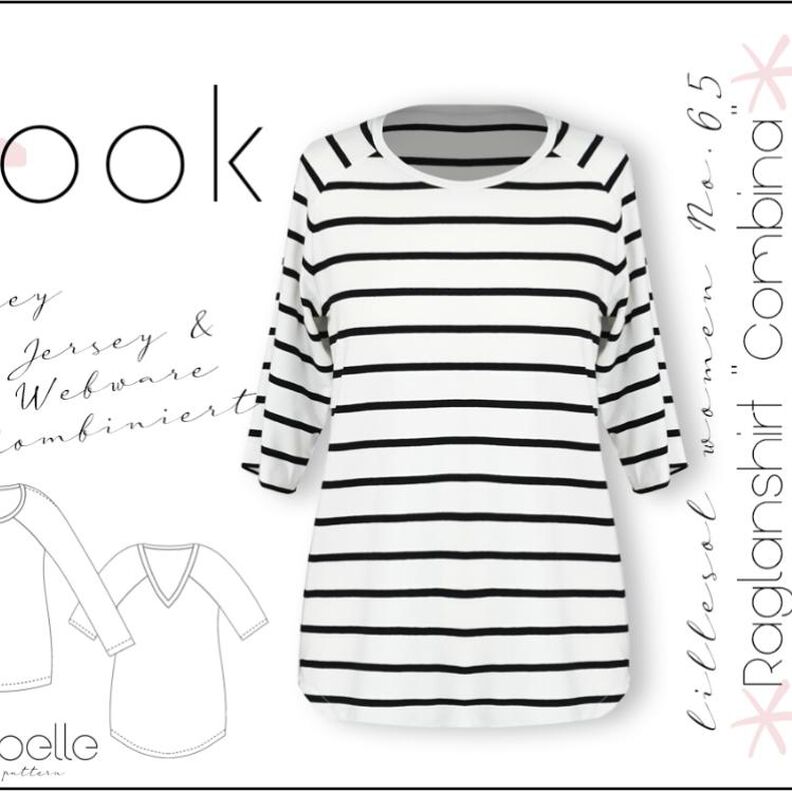 Ebook/Schnittmuster lillesol women No.65 Raglan "Combina" image number 1