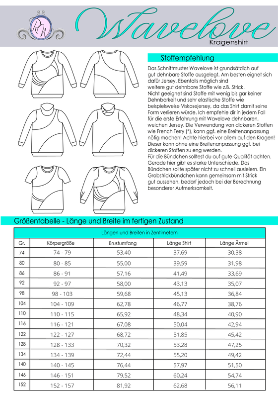 Wavelove Shirt Gr. 74 bis 152 image number 2