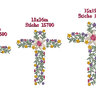 Stickdatei Kreuz Kommunion Blumen SET thumbnail number 4