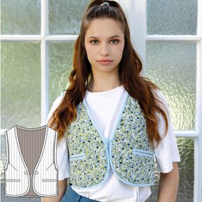 Weste Schnittmuster Damen XS-XXXL,  Steppweste Wendeweste