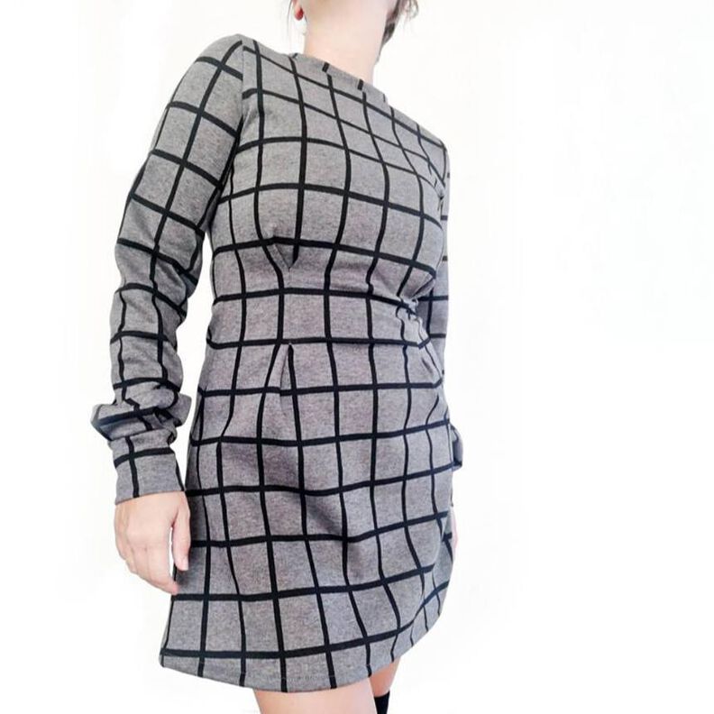 Jerseykleid (34-56) JOIA Kleid mit Abnähern SCHNITTMUSTER image number 1