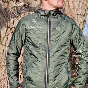 Steppjacke Herren – Schnittmuster Gr. XS-4XL – Vika #114