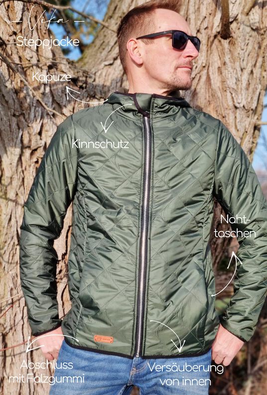 Steppjacke Herren – Schnittmuster Gr. XS-4XL – Vika #114 image number 2
