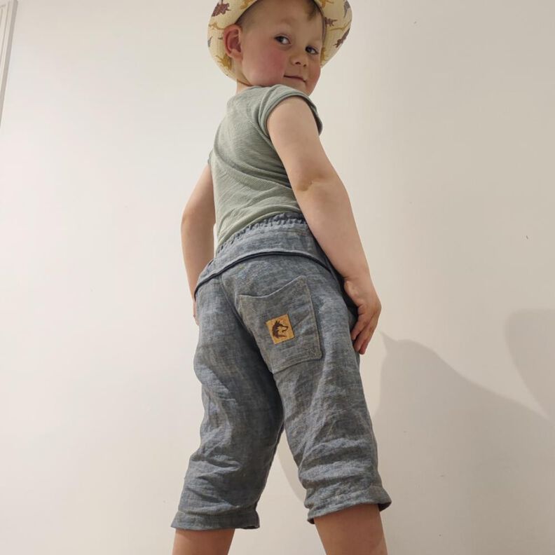 "Flip-Star-Big" ganzjährige Webwarehose 80-140 Windelfrei image number 1