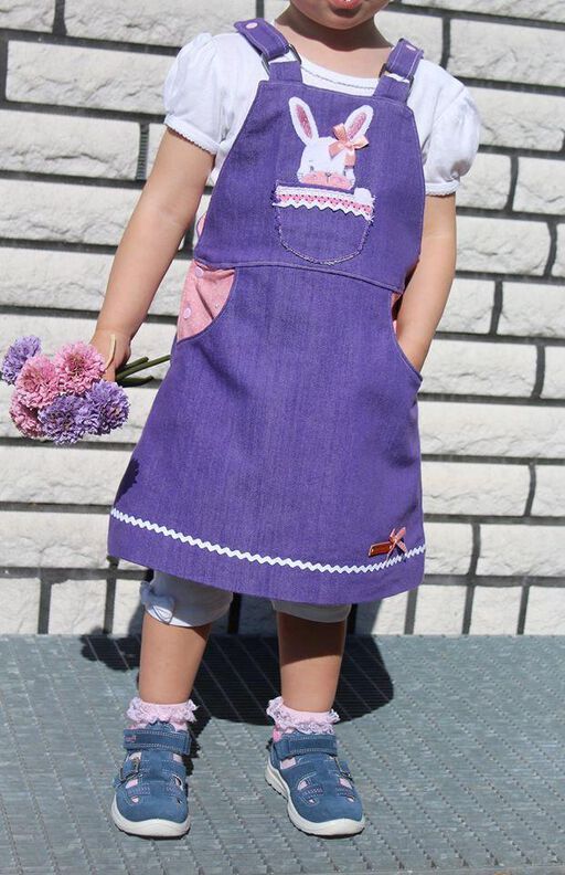 Latzkleid LUNA für Jeans & Cord Gr. 80 - 128 image number 8