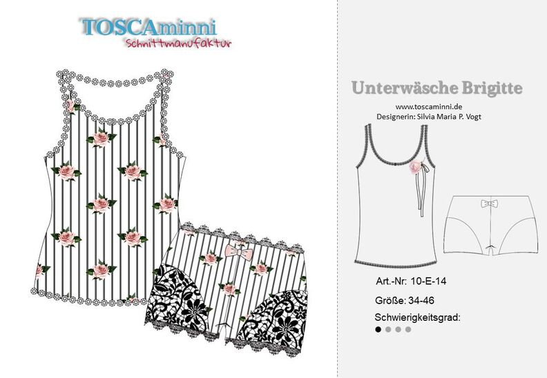 Unterwäsche  Brigitte Gr. 34 - 46, Nähanleitung und Schnitt image number 2