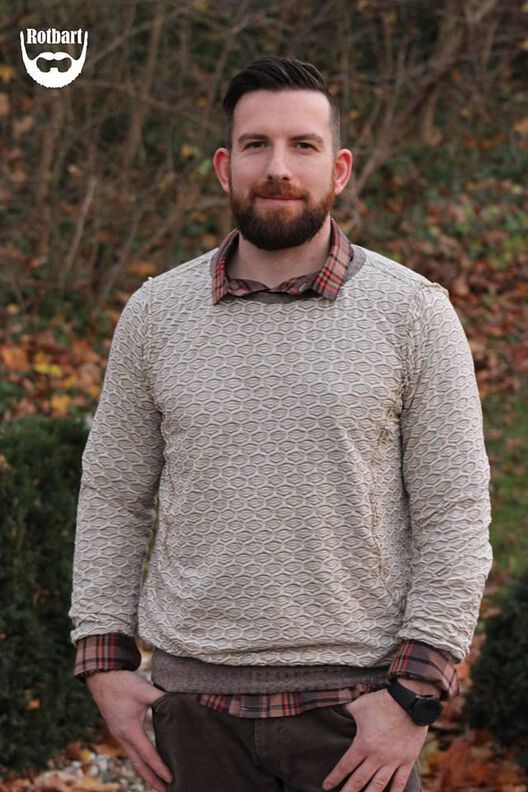 Hoodie Herren Schnittmuster Gr. XS-4XL - MANUC #134 image number 7