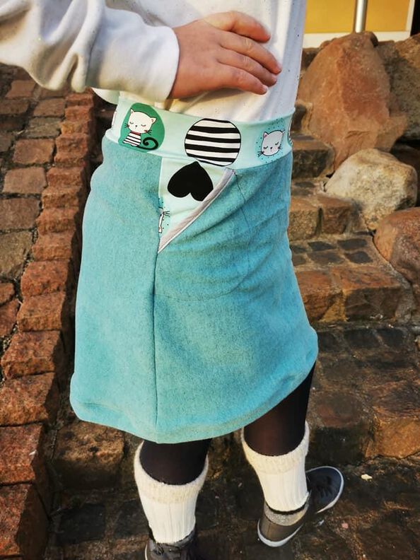 Kinder Rock mit Taschen A-Linie Sweat Rock GUNA ♥ Gr. 98-164 image number 4