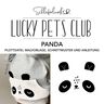 Plotterdatei Lucky Pets Club – Panda | Schleiferlwerk  thumbnail number 1