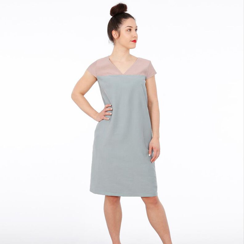 FRAU ALVA - Sommerkleid mit V-Auschnitt und Taschen XS-XXL image number 1
