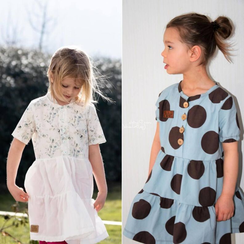 Kinder Stufenkleid mit Taschen LANGKAH ♥ Gr. 98-164 image number 5