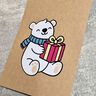Plotterdatei Eisbär mit Geschenk Vektor / SVG PNG DXF thumbnail number 2