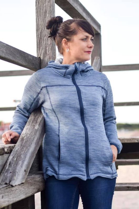 Fleecejacke Damen Schnittmuster Gr. 32-58 - mein PEDRO #79 image number 10