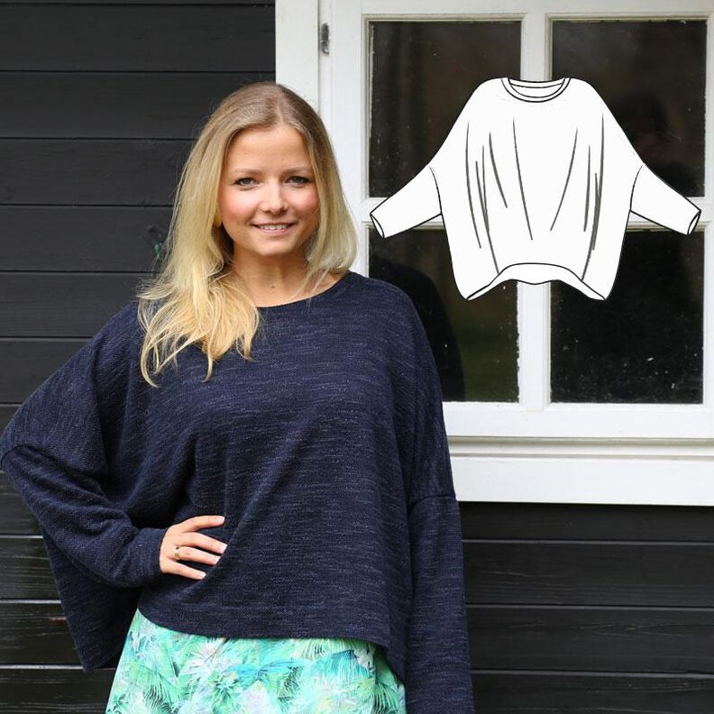 E-Book Oversize Pullover "Bergedorf" Gr. 34 - 60 A0/A4 image number 1