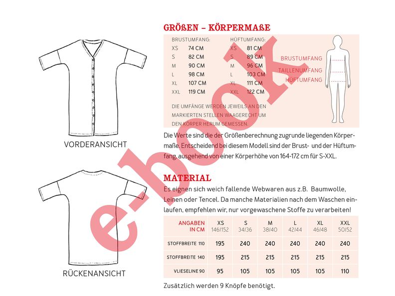 FRAU EDDA - Kleid mit Knopfleiste und Taschen XS-XXL image number 8