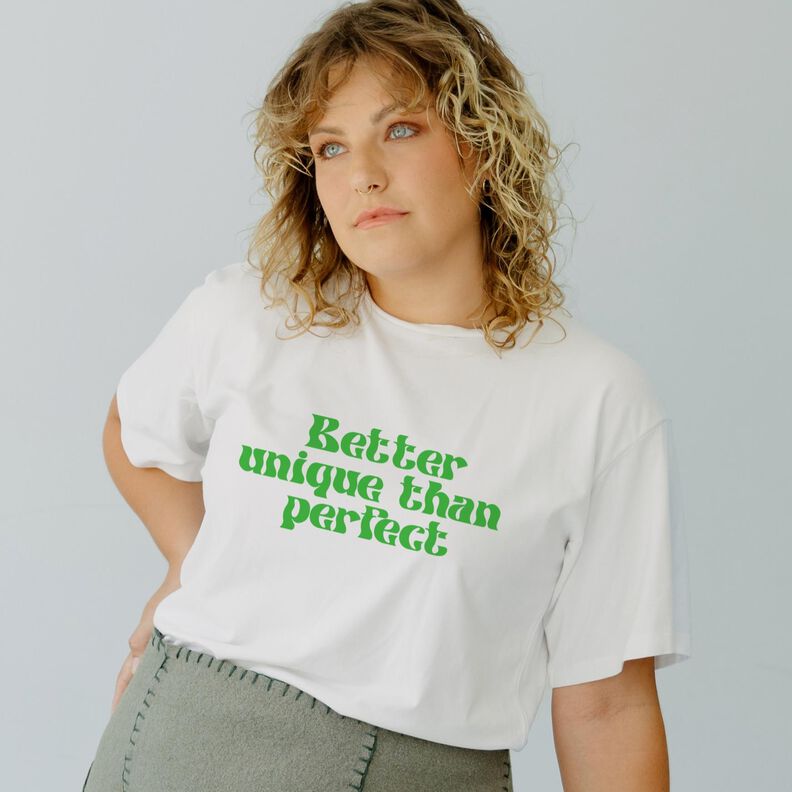 "Better unique than perfect" Plotterdatei Spruch DIY Nähen image number 1