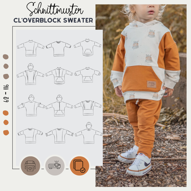 CL*OVERBLOCK SWEATER MINI 62-116 image number 1