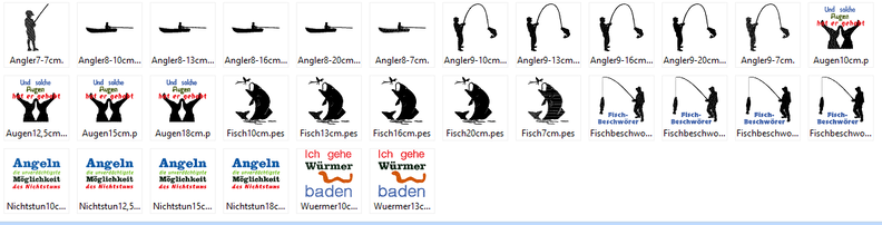 Stickdatei Angel Angler Angeln Fisch image number 4