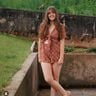 Kurzer Front Tie Jumpsuit  thumbnail number 8
