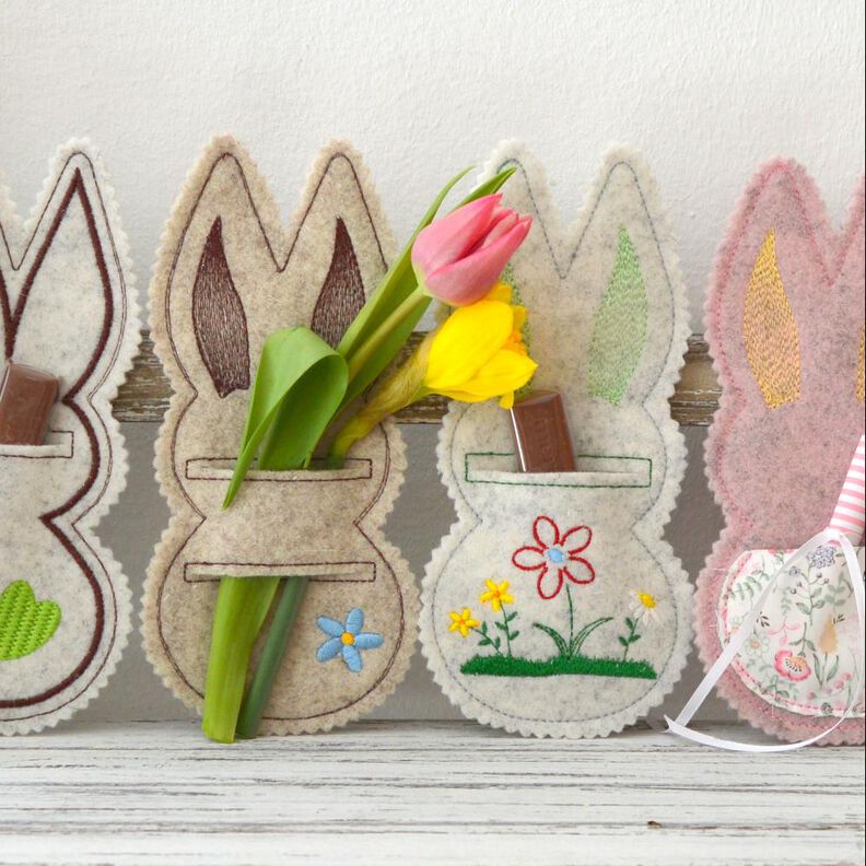 ITH Stickdatei Hasen 13x18cm image number 1