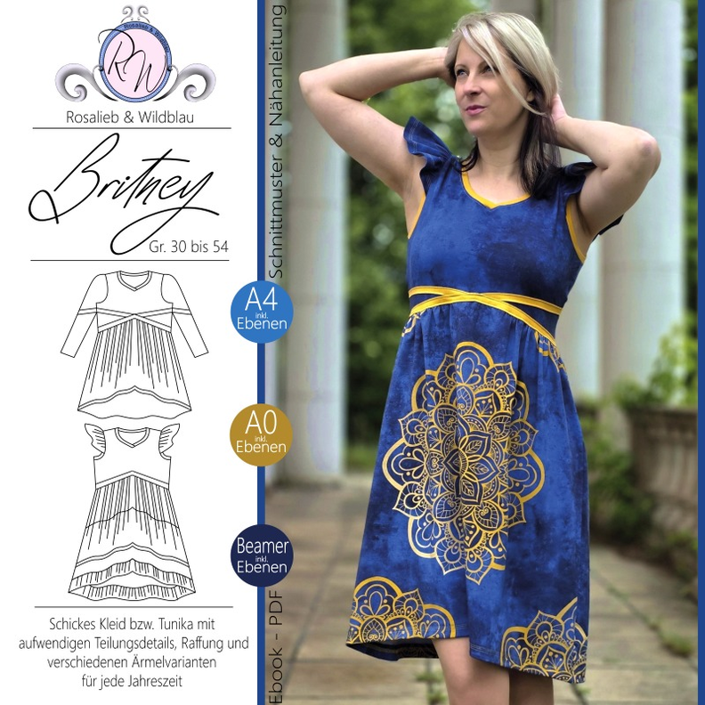 Ebook Britney Damen Gr. 30 bis 54 Tunika&Kleid image number 1