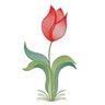 Stickdatei Tulpe einzelne Tulpe verschiedene Größen thumbnail number 1