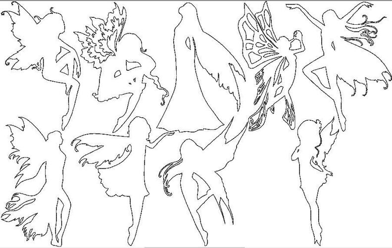 Fee Elfe Doodle Stickdatei 10 Motive in 6 Größen image number 10