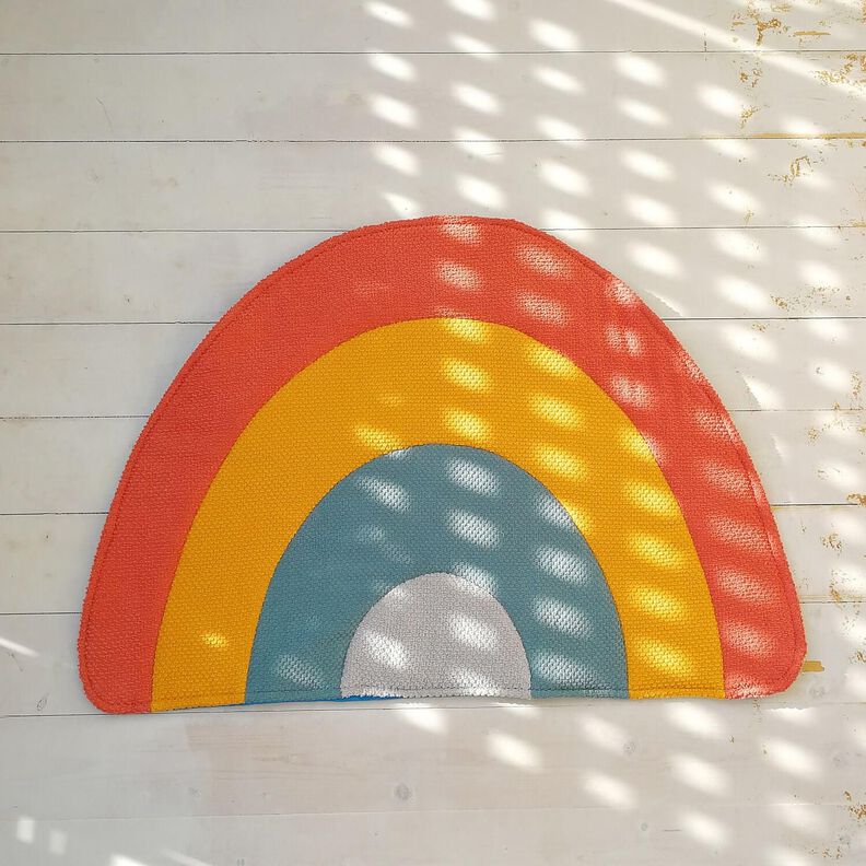 Regenbogen Badematte & Bettvorleger – Nähanleitung image number 2