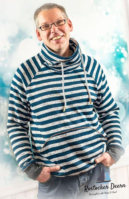 Hoodie Herren - Schnittmuster Gr. XS-4XL  - sein VANCO #22 image number 6
