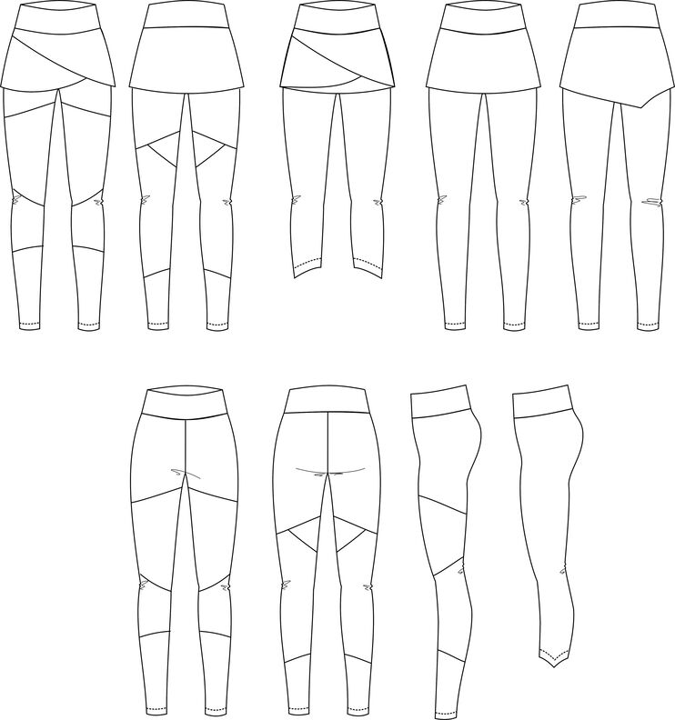 PUHzzleLeggings "Mel" Gr. 32 - 50 image number 10