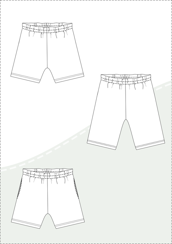 Lockere Damen Shorts „Alex“ mit Gummizug Gr. 34-50, A4+A0 image number 5