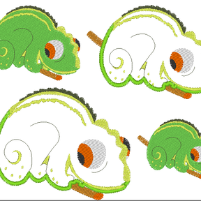 Stickdatei Cham&auml;leon
