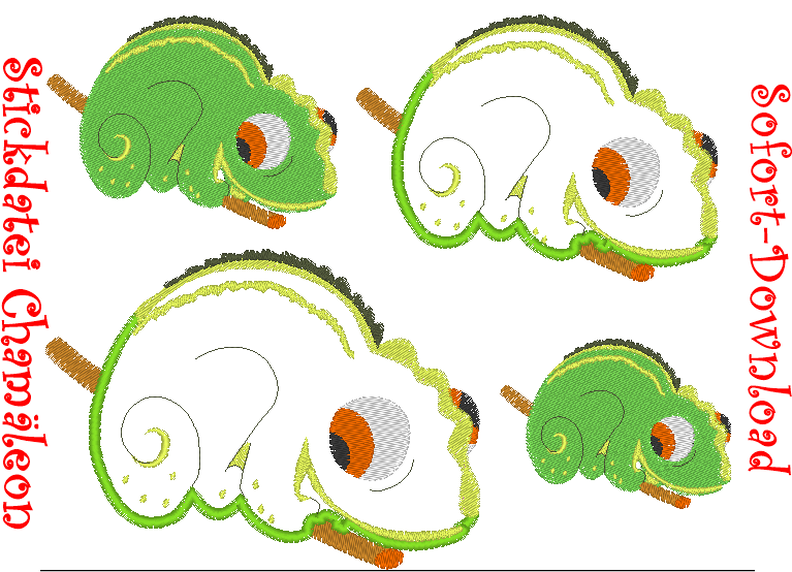 Stickdatei Cham&auml;leon image number 1