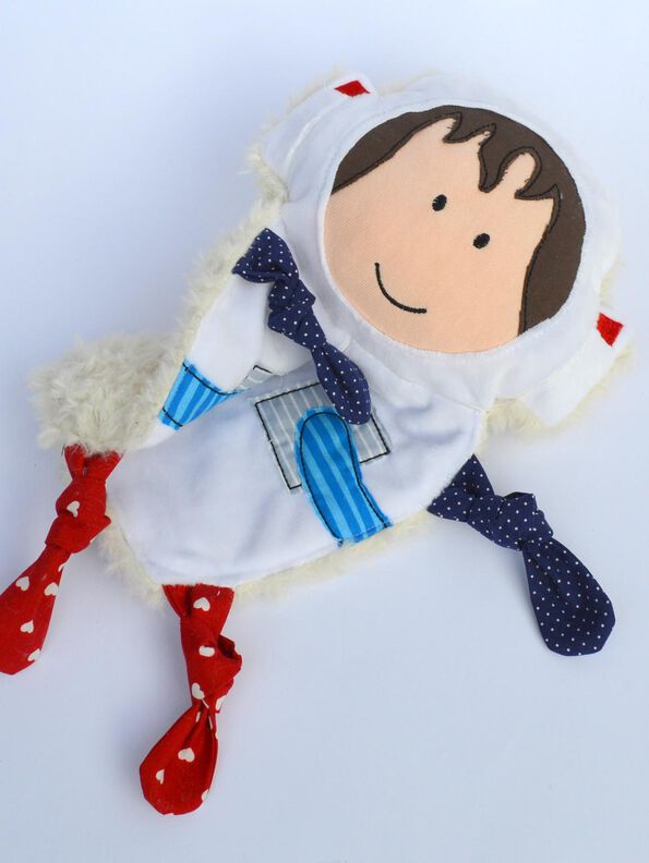 ITH Astronaut Rudi Schmusetuch Stickdatei 18x30cm image number 2