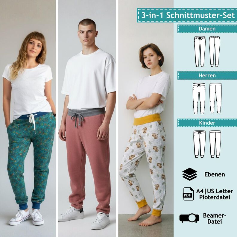 "Familien-Paket" Jogginghose -Set  Herren, Damen und Kinder image number 1