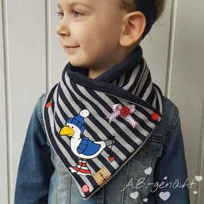 Wickelschal - Zippel Junior in 5 Größen - Nähanleitung und Schnittmuster