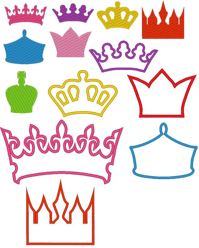 Stickdatei Kronen 3.0 Krone Prinzessin image number 3