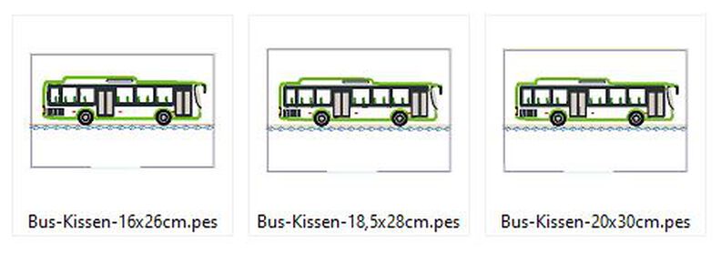 Bus - Kissen ITH -  Stickdatei  image number 5