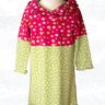 Kinder Sweatkleid „Yuna“ mit Kapuze oder Kragen 86-158 A4+A0 thumbnail number 5