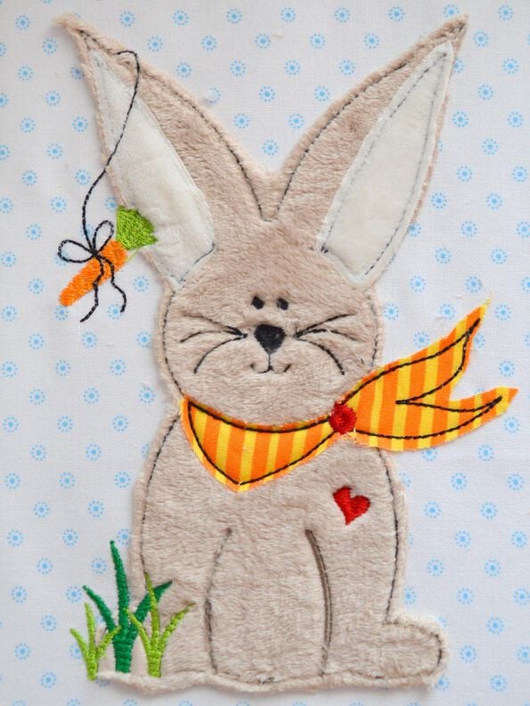 Stickdatei Hase 4 Größen image number 2