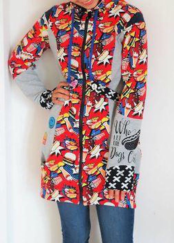 Ebook/Nähanleitung Sweat-Jacke MAVINNY Damen Gr. 32-48 image number 3